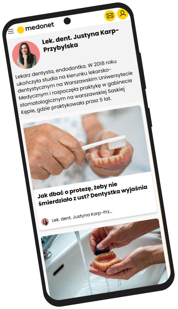 Publikacja lek. dent. Justyny Karp-Przybylskiej w Medonet